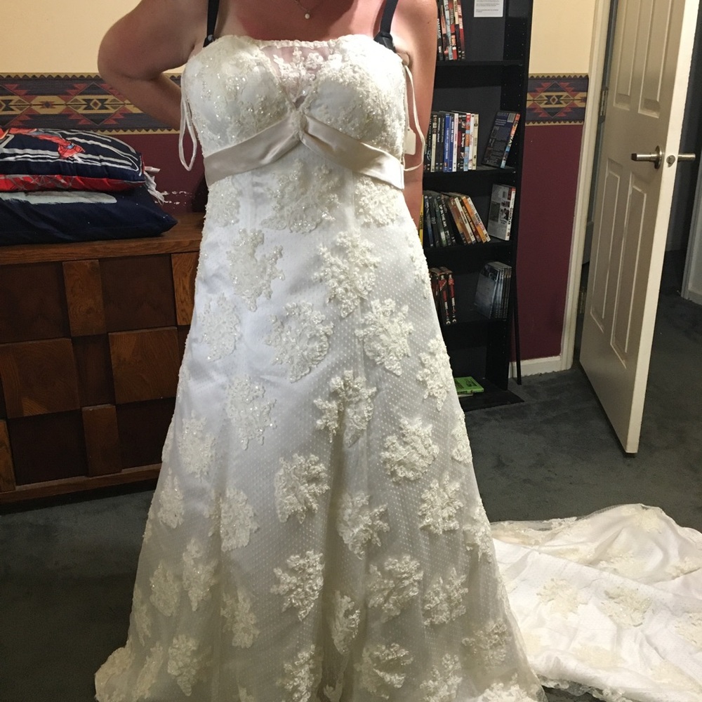 Last chance closing closet. David Bridal wedding dress size 10